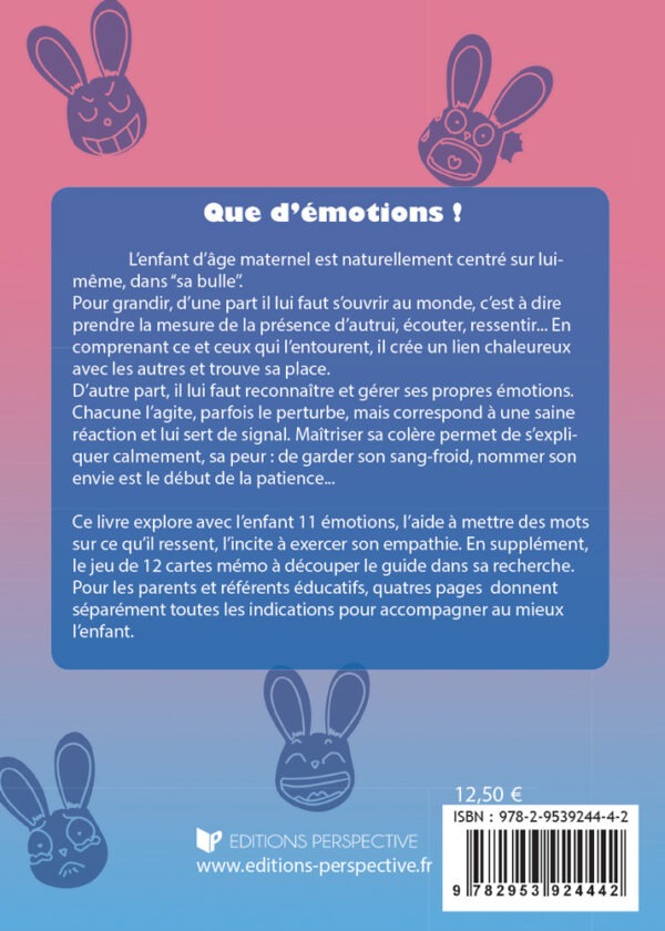 Que d'émotions - 4e de couverture