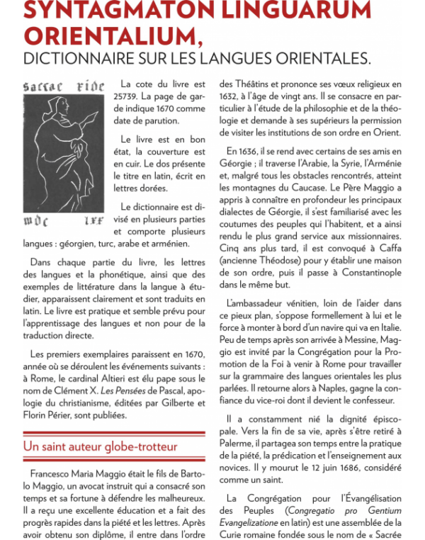 Drôles d'enquêtes sur les dictionnaires précieux de la bibliothèque de vesoul