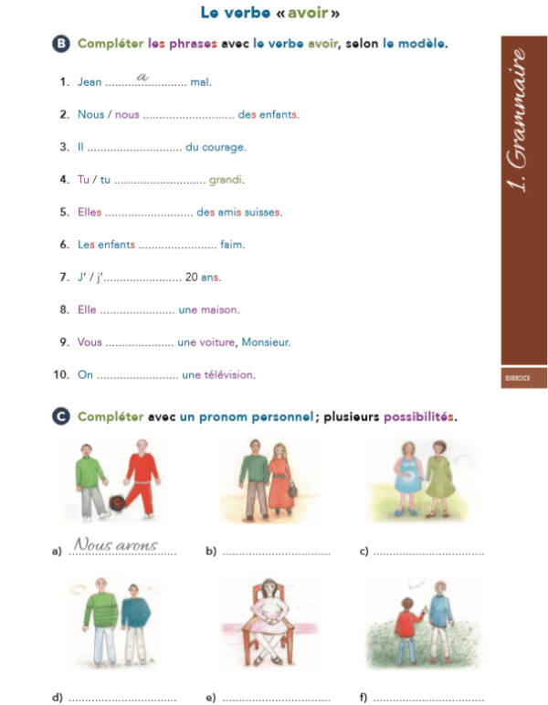 J'APPRENDS LE FRANÇAIS tome 1