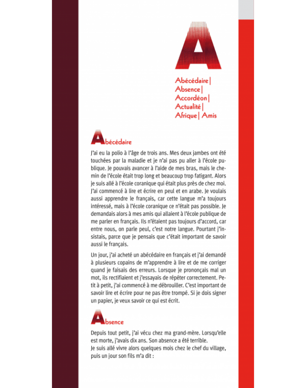 Abécédaire La route à bout de bras - extrait3