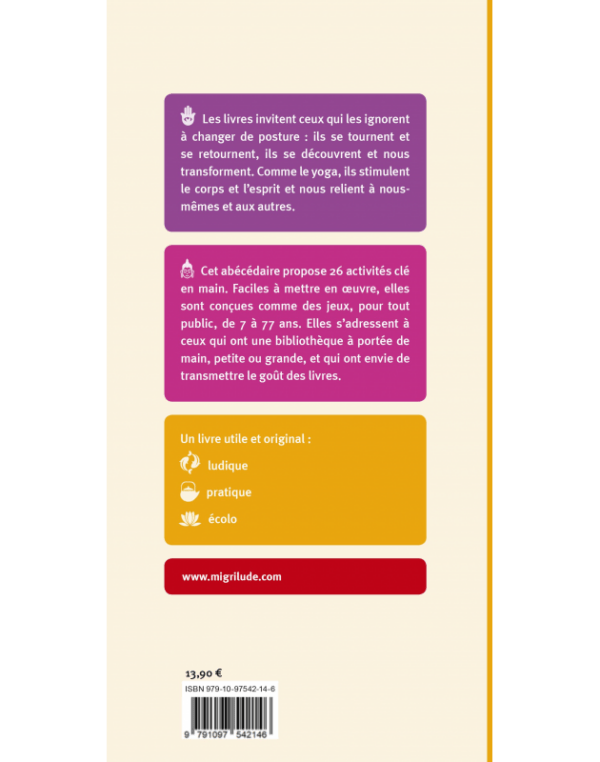 Abécédaire Le yoga du livre - 4e de couverture