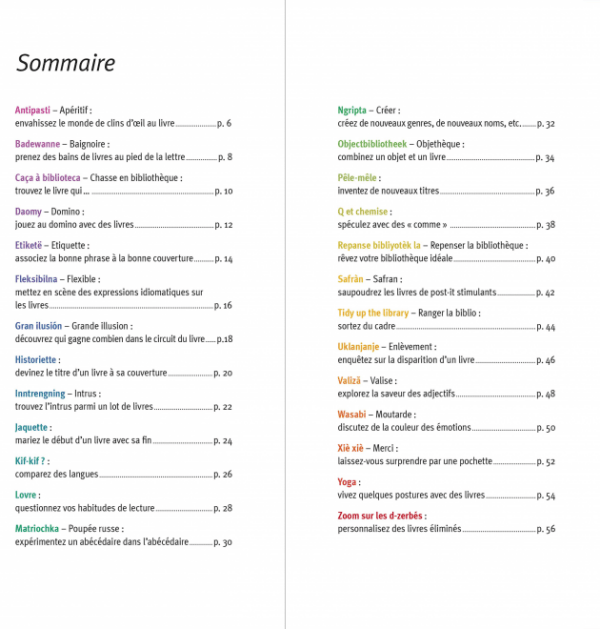Abécédaire Le yoga du livre - extrait1