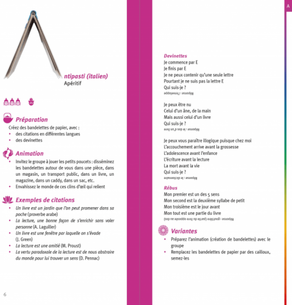 Abécédaire Le yoga du livre - extrait2