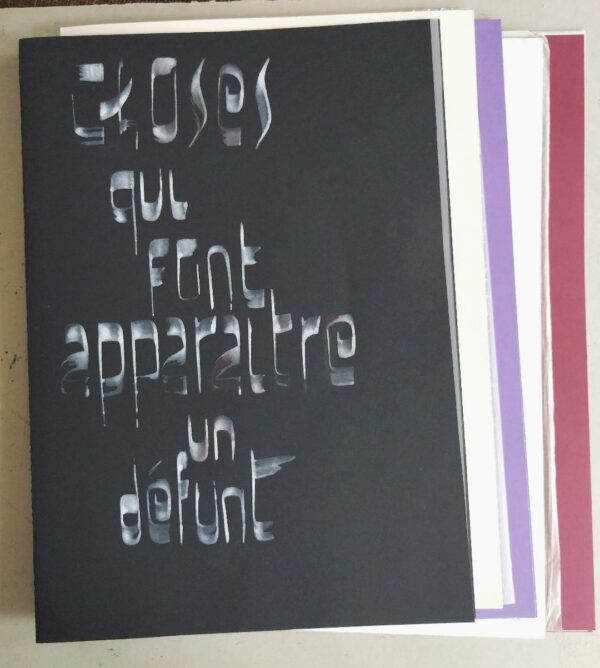 Couverture : Choses qui font apparaître un défunt